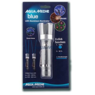Aqua Medic Blue LED Aluminium Taschenlampe