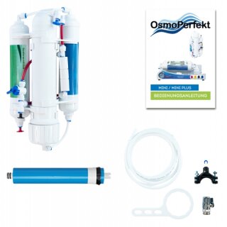 AquaPerfekt OsmoPerfekt MINI 380 Ltrl. ( Osmoseanlage ) Membranne, 5" Feinfilter, 5" Kohlefilter